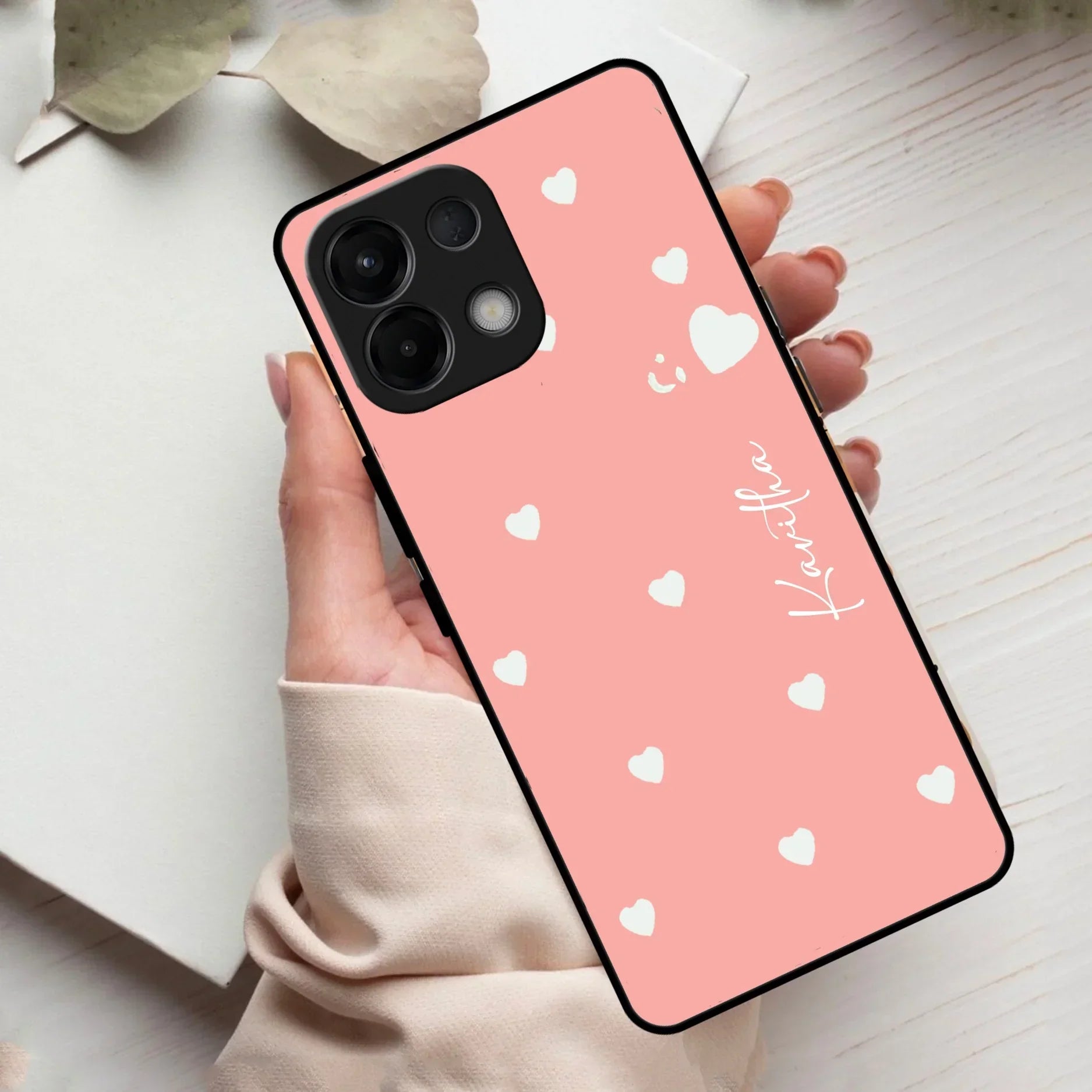 Be Loved Customized Glass Case Cover Peach For Oppo - ShopOnCliQ