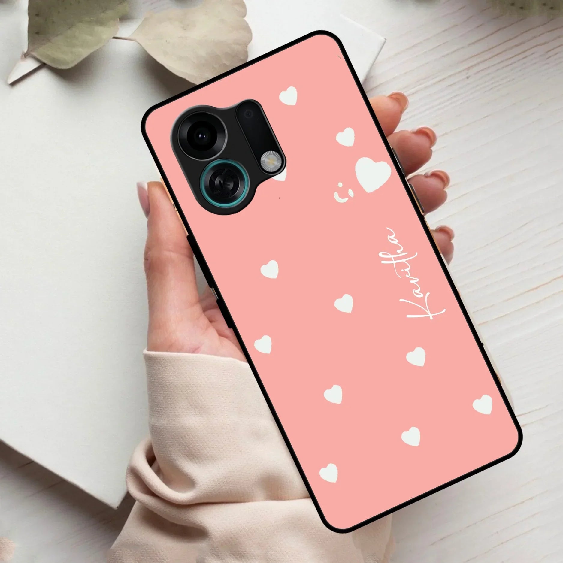 Be Loved Customized Glass Case Cover Peach For Oppo - ShopOnCliQ