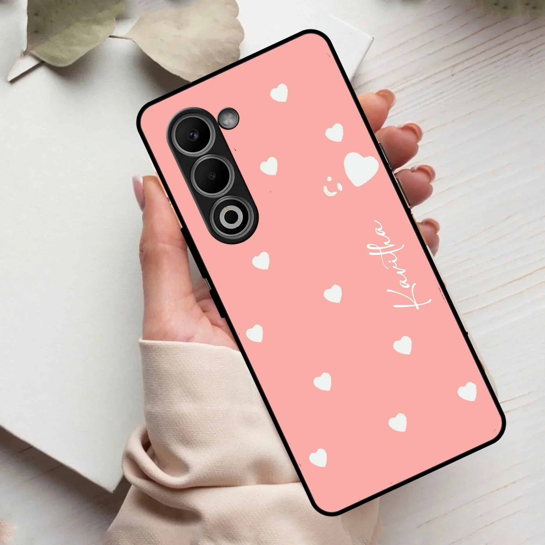 Be Loved Customized Glass Case Cover Peach For Oppo - ShopOnCliQ