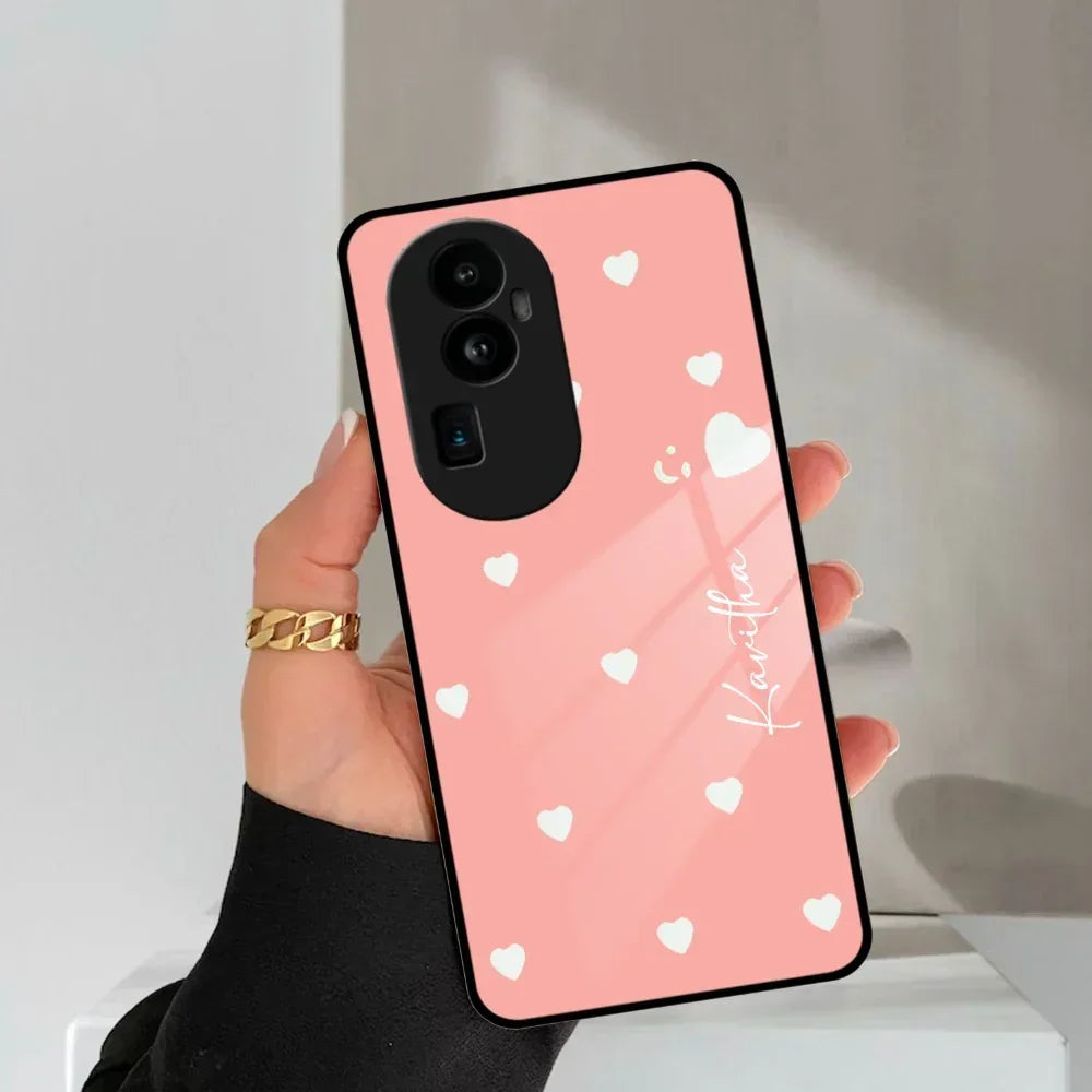 Be Loved Customized Glass Case Cover Peach For Oppo - ShopOnCliQ