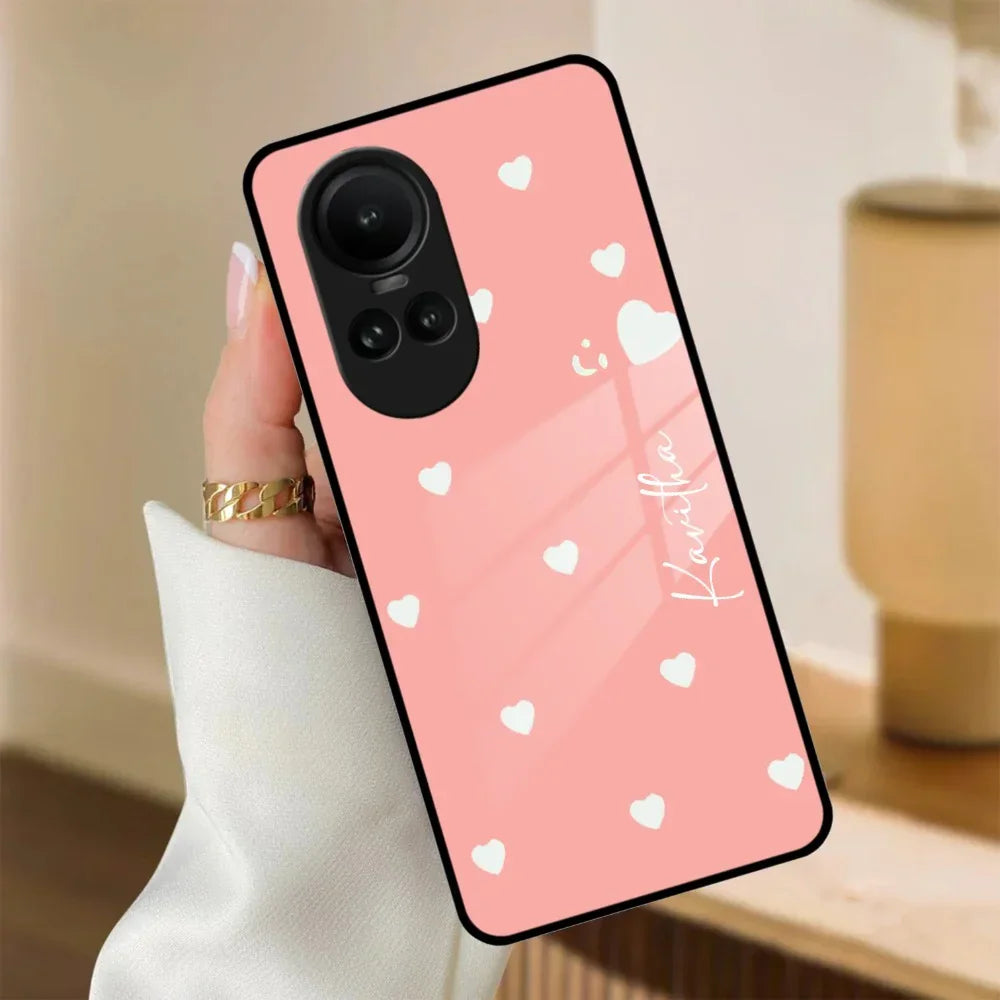 Be Loved Customized Glass Case Cover Peach For Oppo - ShopOnCliQ