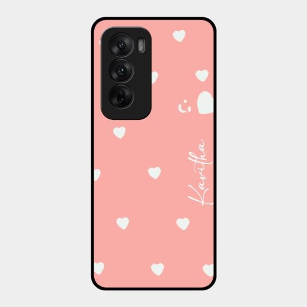 Be Loved Customized Glass Case Cover Peach For Oppo Reno 12 5G