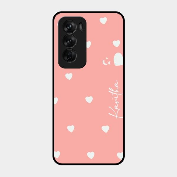 Be Loved Customized Glass Case Cover Peach For Oppo Reno 12 Pro 5G