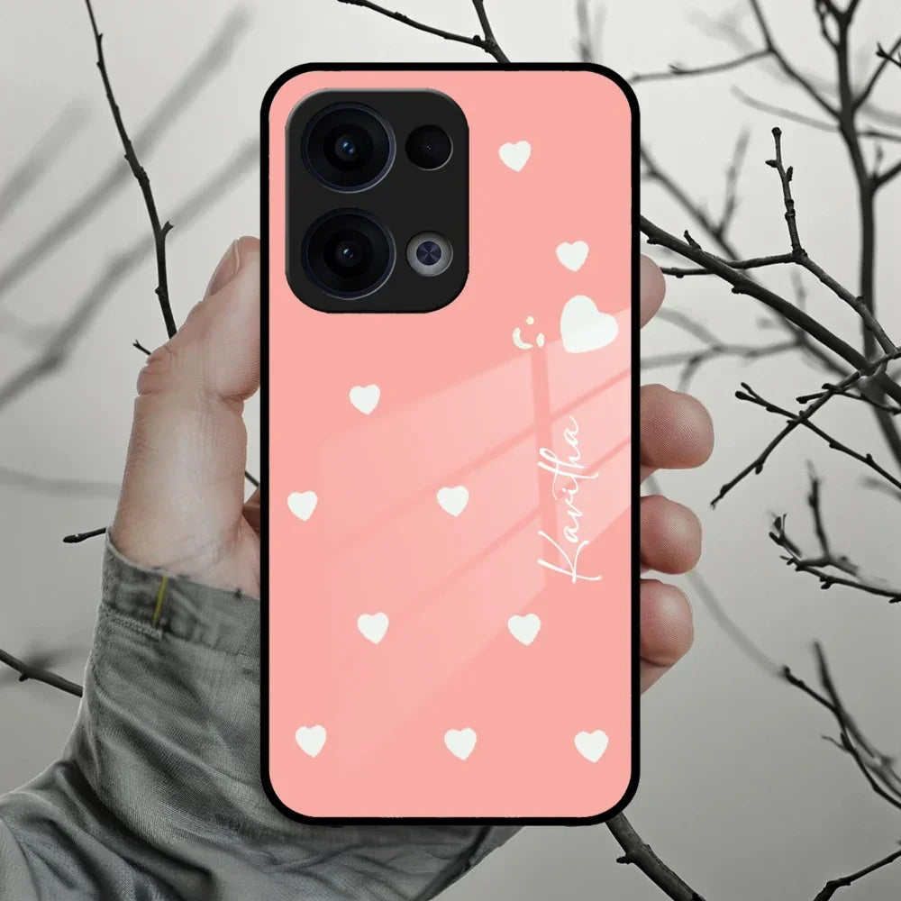 Be Loved Customized Glass Case Cover Peach For Oppo - ShopOnCliQ