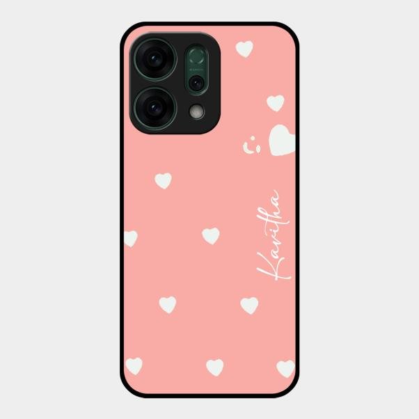 Be Loved Customized Glass Case Cover Peach For Oppo Reno 14 5G