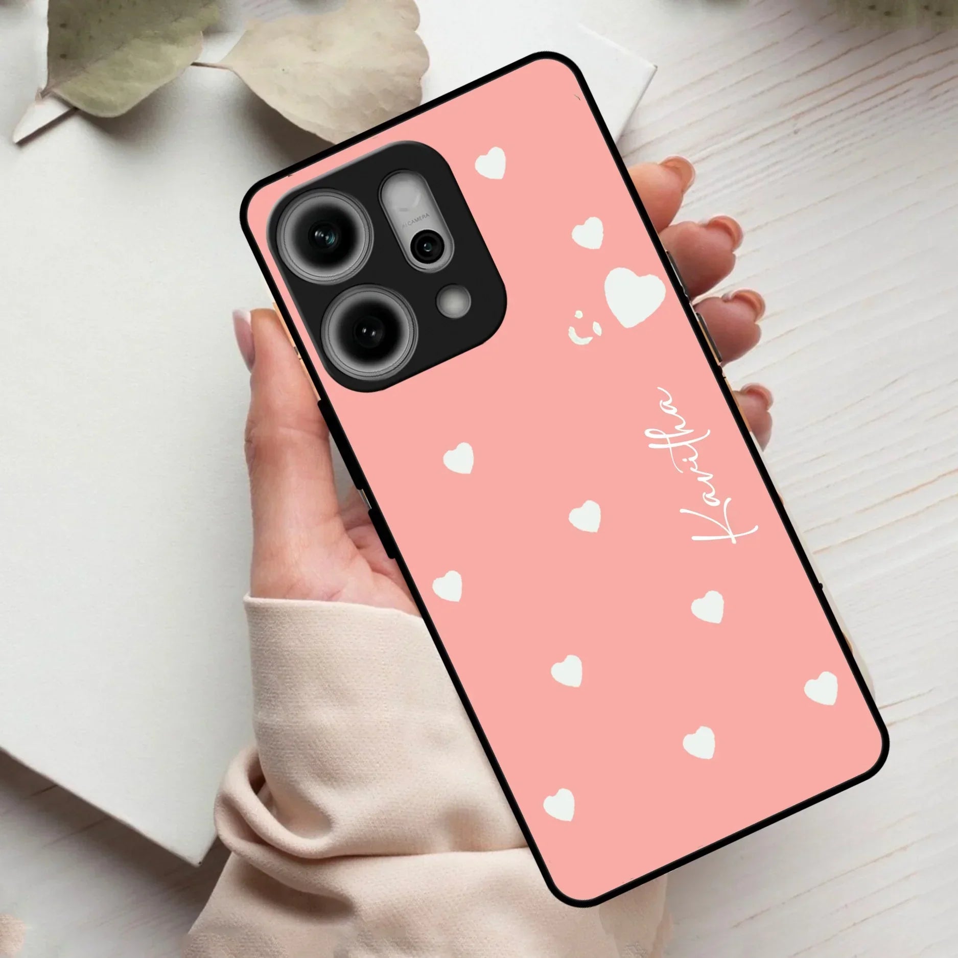 Be Loved Customized Glass Case Cover Peach For Oppo - ShopOnCliQ