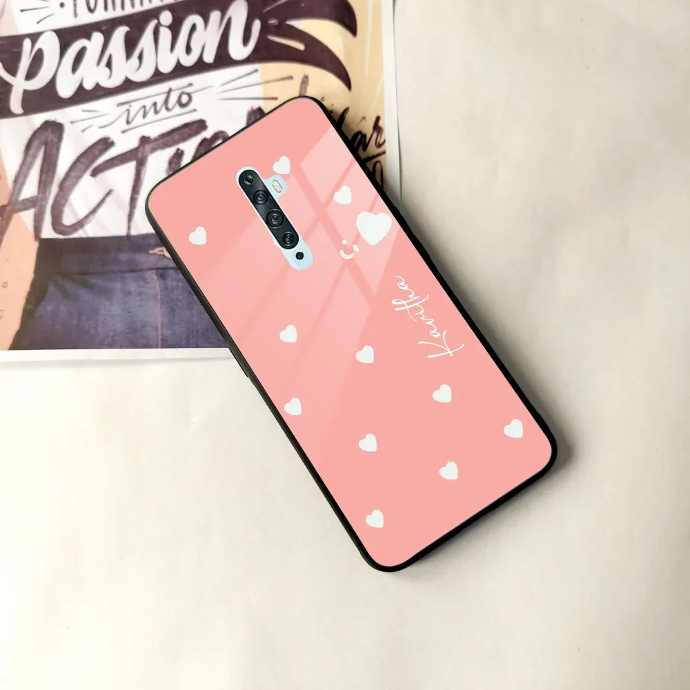 Be Loved Customized Glass Case Cover Peach For Oppo - ShopOnCliQ