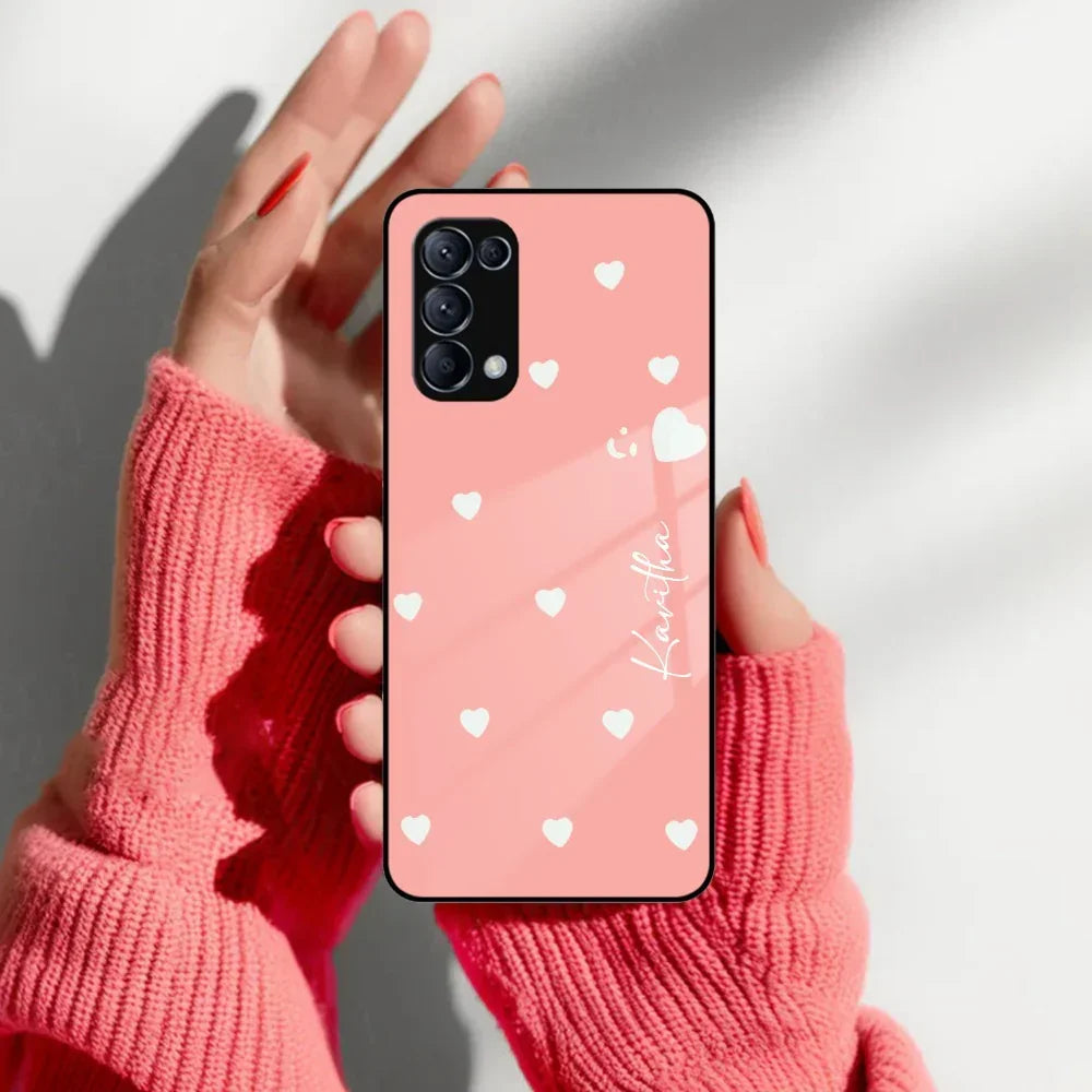 Be Loved Customized Glass Case Cover Peach For Oppo - ShopOnCliQ