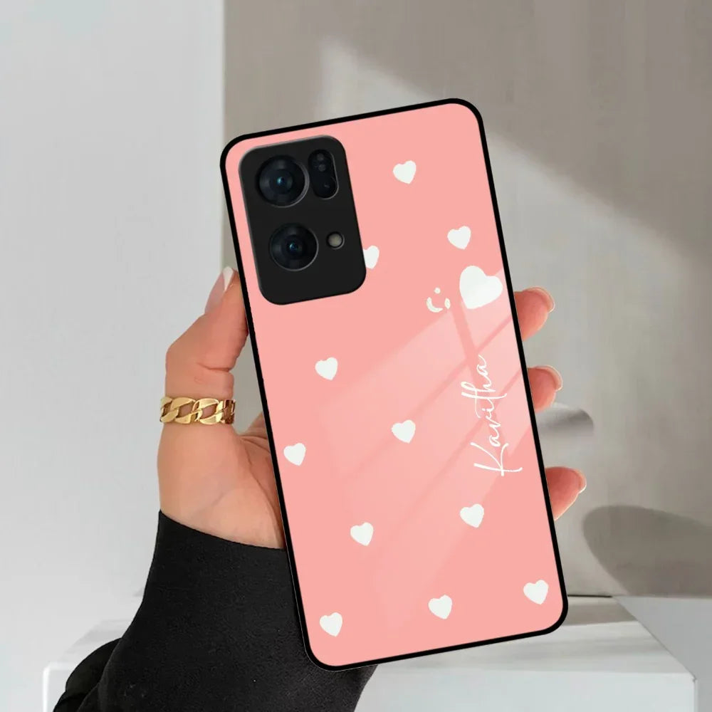 Be Loved Customized Glass Case Cover Peach For Oppo - ShopOnCliQ