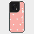 Be Loved Customized Glass Case Cover Peach For Oppo Reno 8 5G