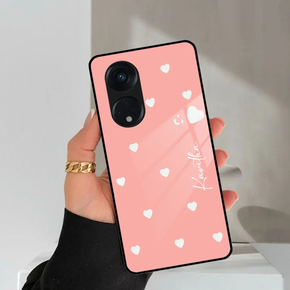 Be Loved Customized Glass Case Cover Peach For Oppo - ShopOnCliQ