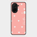 Be Loved Customized Glass Case Cover Peach For Poco C71