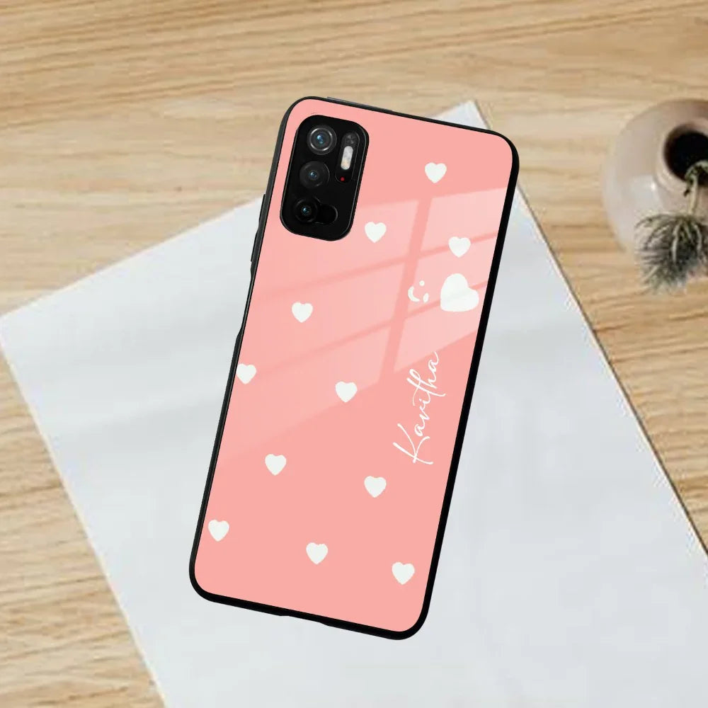 Be Loved Customized Glass Case Cover Peach For Poco - ShopOnCliQ