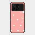 Be Loved Customized Glass Case Cover Peach For Poco X6 Pro 5G