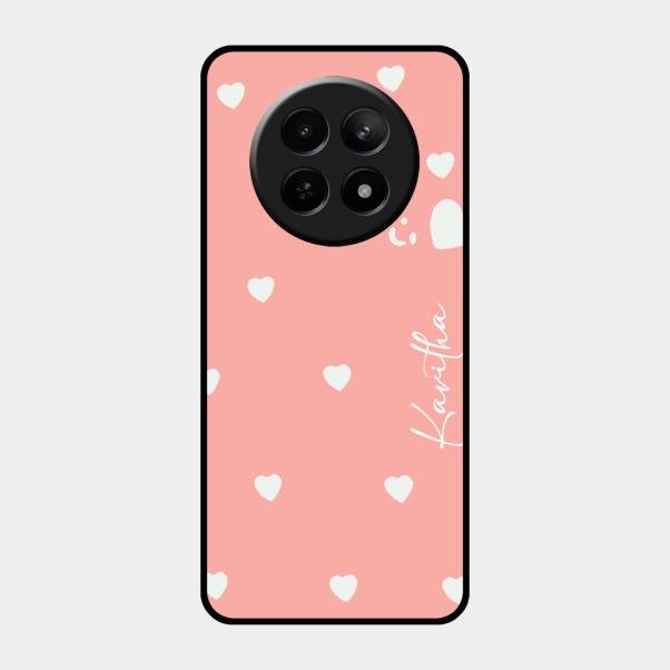 Be Loved Customized Glass Case Cover Peach For Realme 12 5G