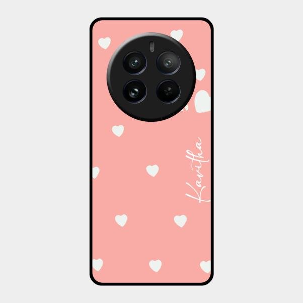 Be Loved Customized Glass Case Cover Peach For Realme 12 Pro Plus 5G