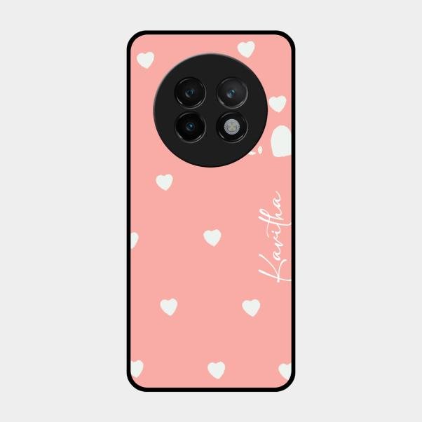 Be Loved Customized Glass Case Cover Peach For Realme 13 Plus 5G