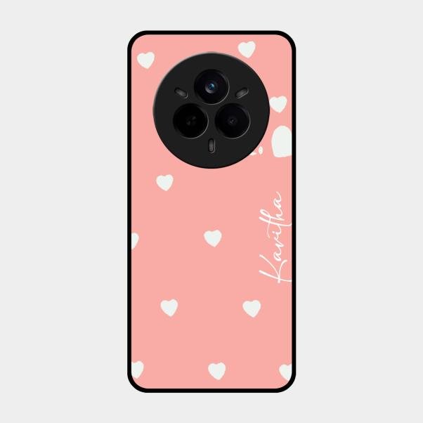 Be Loved Customized Glass Case Cover Peach For Realme 14 Pro Plus 5G