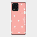 Be Loved Customized Glass Case Cover Peach For Realme 8 Pro
