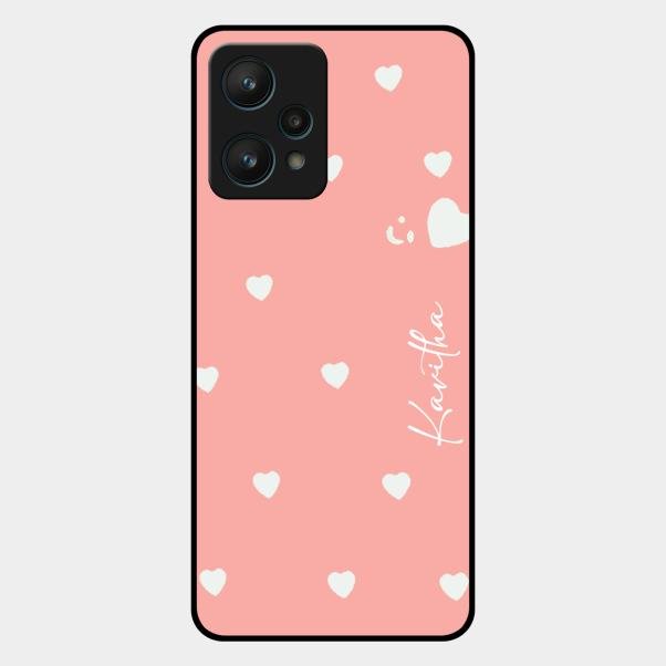 Be Loved Customized Glass Case Cover Peach For Realme 9 Pro 5G