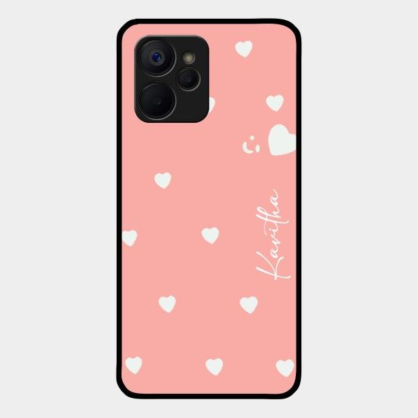Be Loved Customized Glass Case Cover Peach For Realme 9I 5G