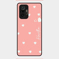 Be Loved Customized Glass Case Cover Peach For Redmi Note 10 Pro Max