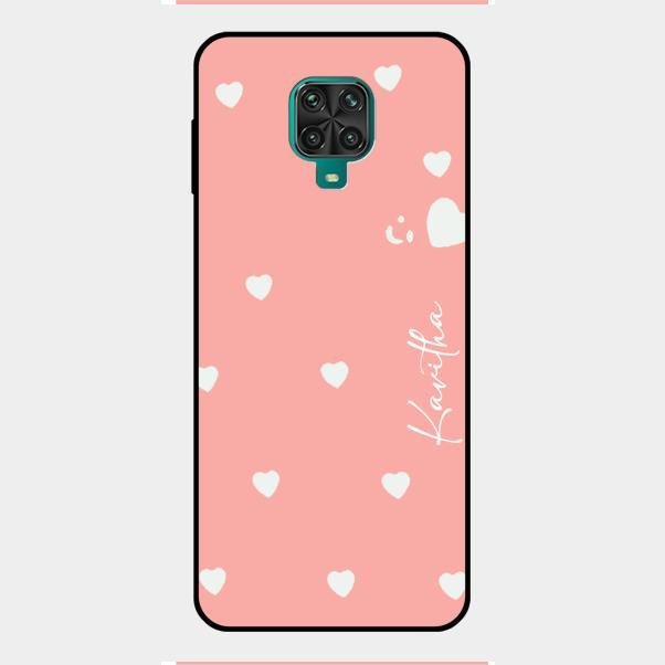 Be Loved Customized Glass Case Cover Peach For Redmi Note 9 Pro Max
