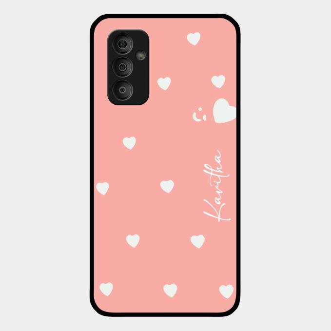 Be Loved Customized Glass Case Cover Peach For Samsung Galaxy F23 5G
