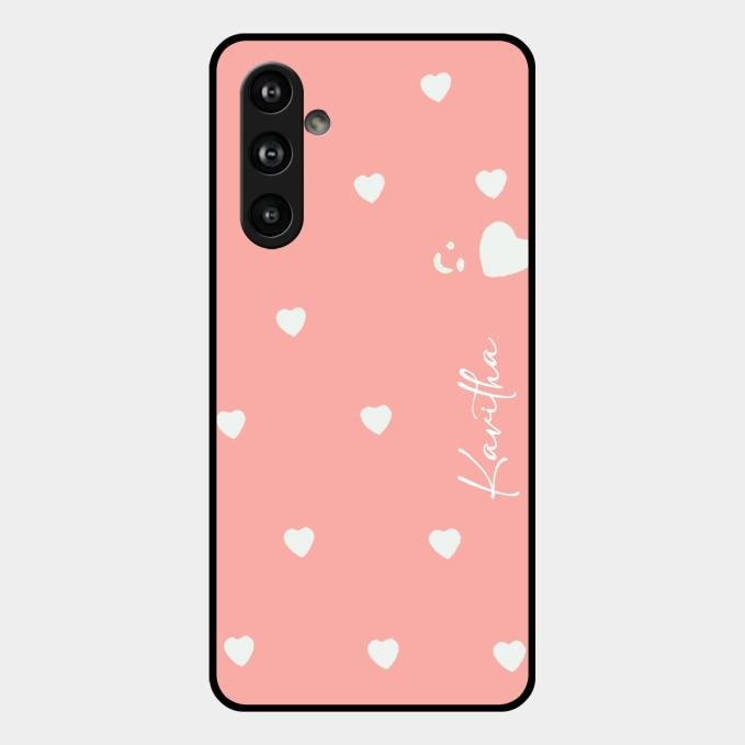 Be Loved Customized Glass Case Cover Peach For Samsung Galaxy F54 5G