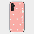 Be Loved Customized Glass Case Cover Peach For Samsung Galaxy M34 5G