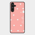 Be Loved Customized Glass Case Cover Peach For Samsung Galaxy M55 5G