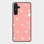 Be Loved Customized Glass Case Cover Peach For Samsung Galaxy M55 5G