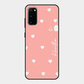Be Loved Customized Glass Case Cover Peach For Samsung Galaxy S20