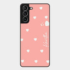 Be Loved Customized Glass Case Cover Peach For Samsung Galaxy S21 Plus