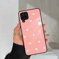 Be Loved Customized Glass Case Cover Peach For Samsung Galaxy M42 5G