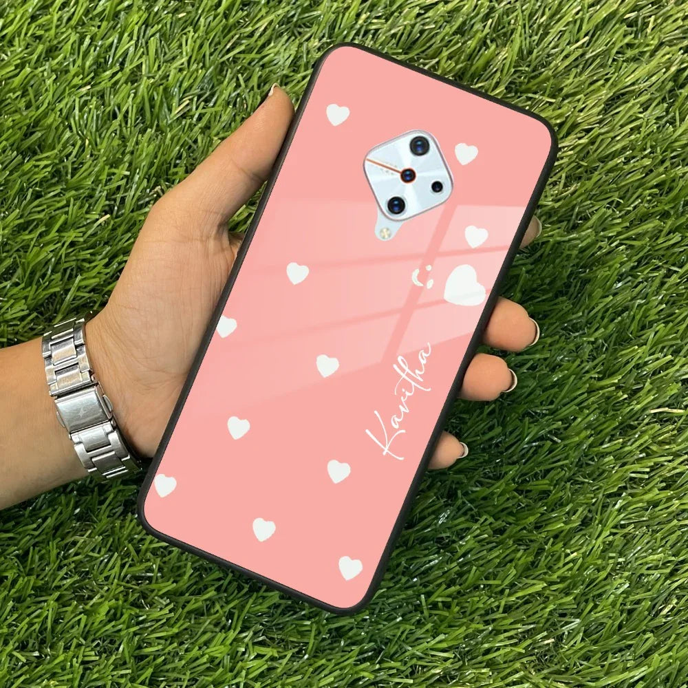 Be Loved Customized Glass Case Cover Peach For Vivo - ShopOnCliQ