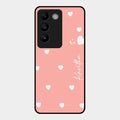 Be Loved Customized Glass Case Cover Peach For Vivo T3 5G