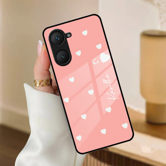 Be Loved Customized Glass Case Cover Peach For iQOO