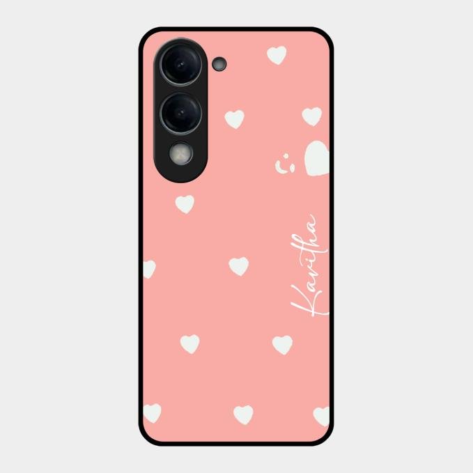 Be Loved Customized Glass Case Cover Peach For Vivo T4 Lite 5G