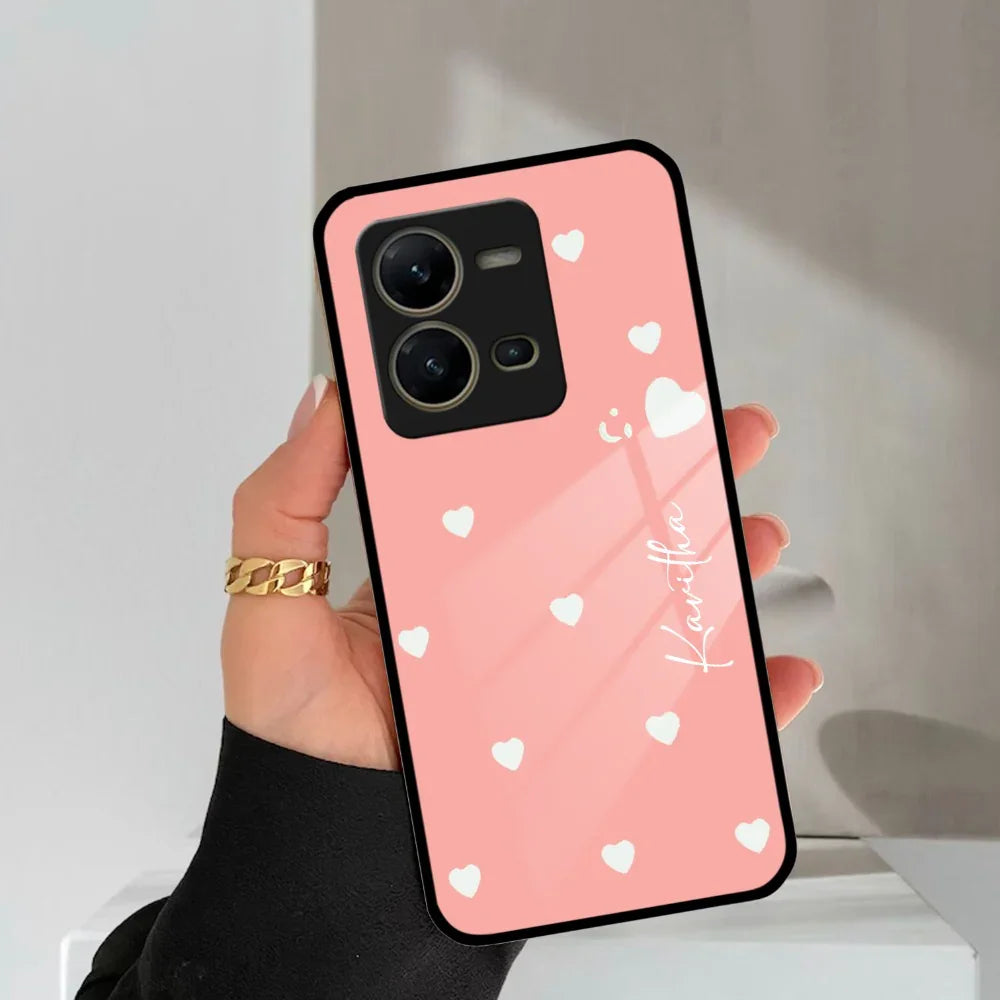 Be Loved Customized Glass Case Cover Peach For Vivo - ShopOnCliQ