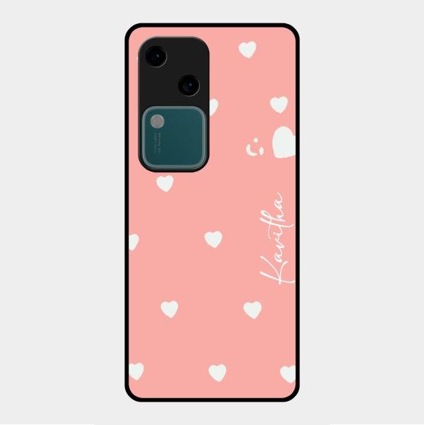 Be Loved Customized Glass Case Cover Peach For Vivo V30 5G