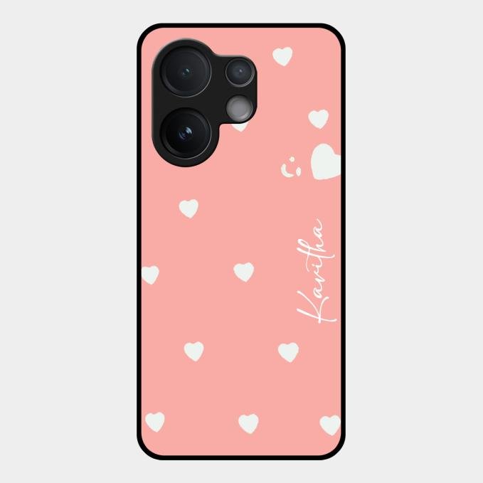 Be Loved Customized Glass Case Cover Peach For Vivo V60 5G