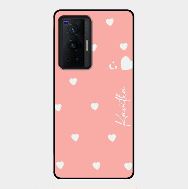 Be Loved Customized Glass Case Cover Peach For Vivo X70 Pro 5G