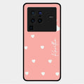Be Loved Customized Glass Case Cover Peach For Vivo X80 Pro 5G