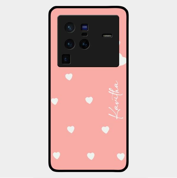Be Loved Customized Glass Case Cover Peach For Vivo X80 Pro 5G