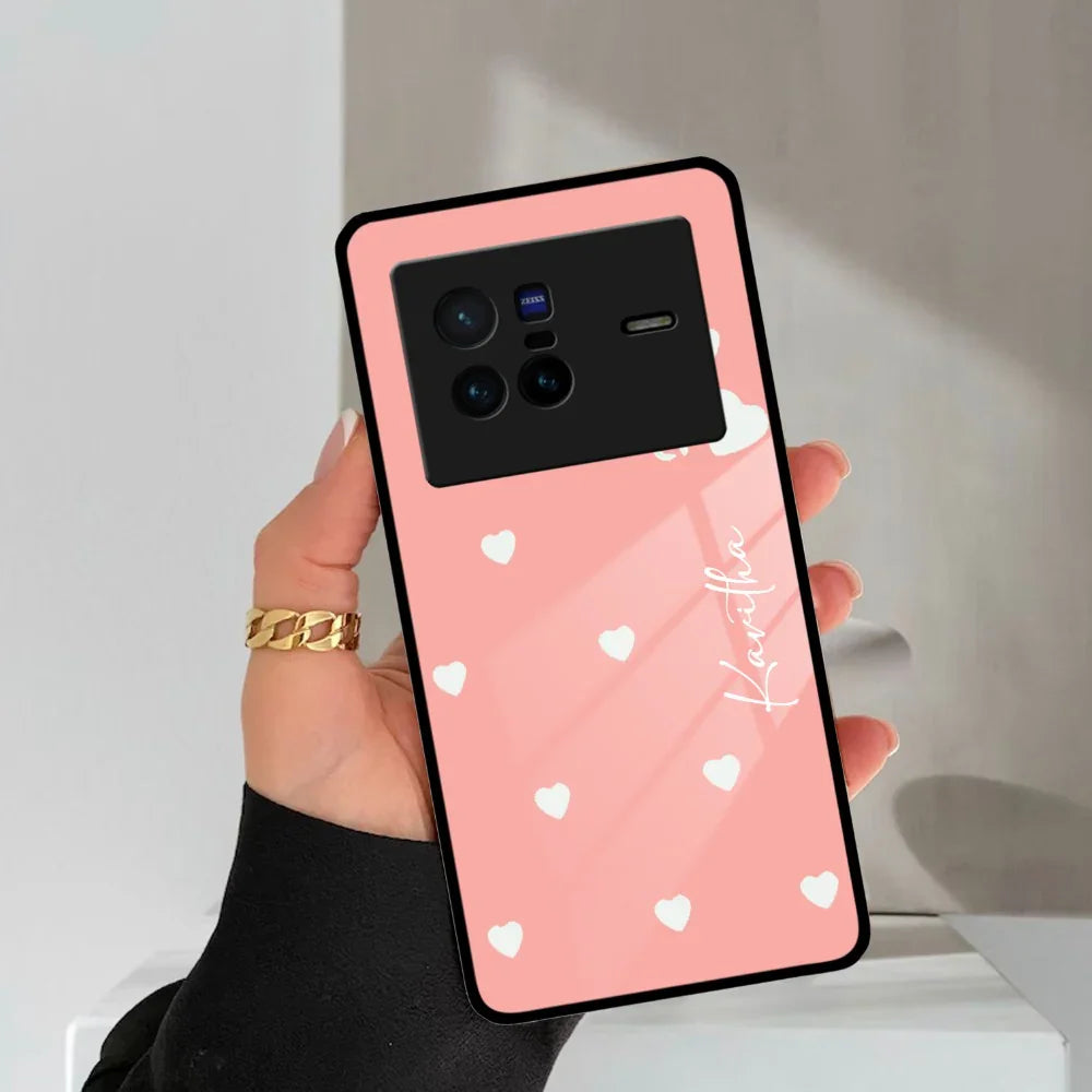 Be Loved Customized Glass Case Cover Peach For Vivo - ShopOnCliQ