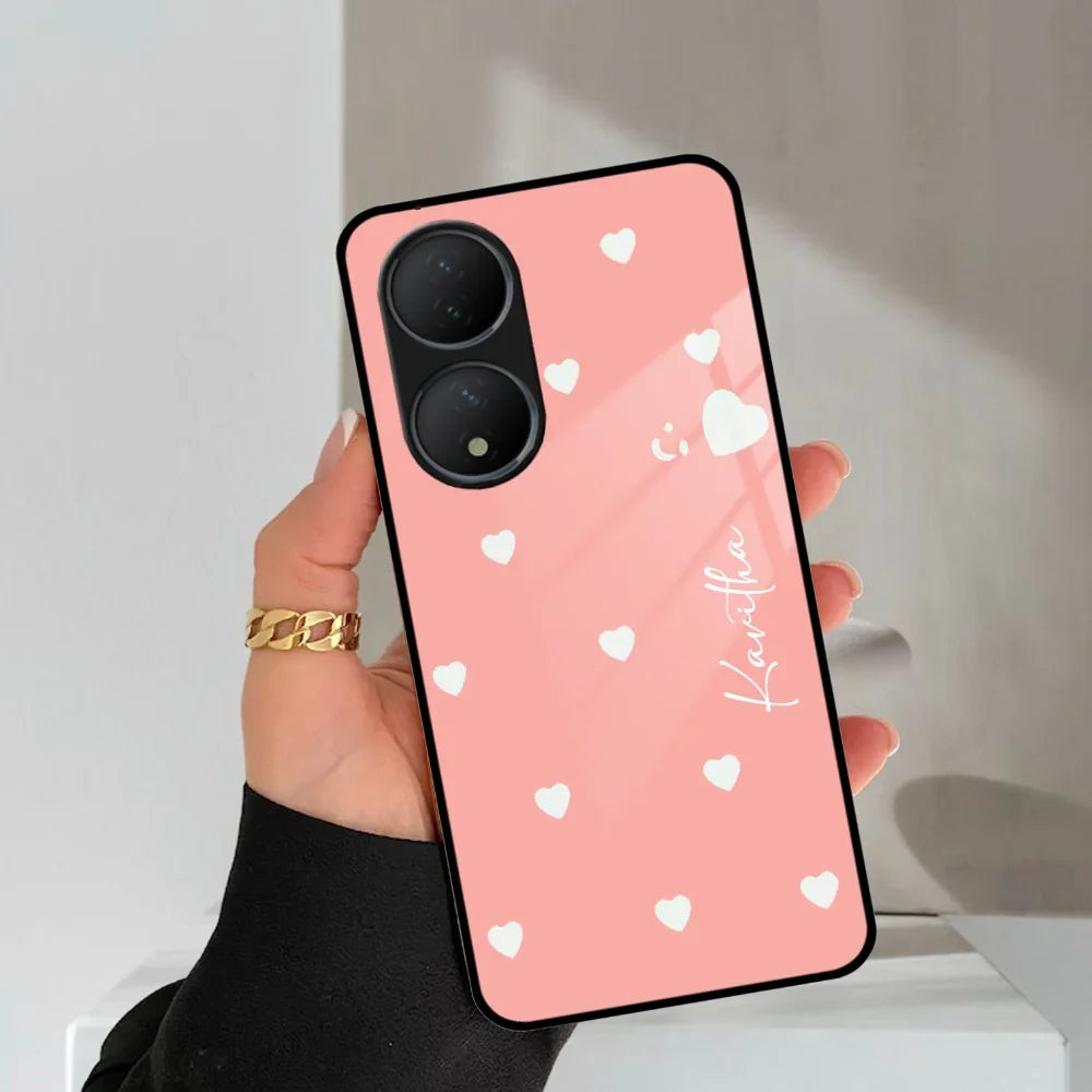 Be Loved Customized Glass Case Cover Peach For Vivo - ShopOnCliQ
