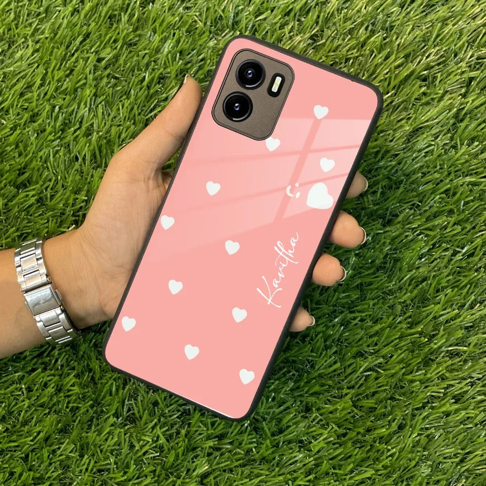Be Loved Customized Glass Case Cover Peach For Vivo - ShopOnCliQ
