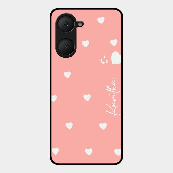 Be Loved Customized Glass Case Cover Peach For Vivo Y18T