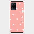 Be Loved Customized Glass Case Cover Peach For Vivo Y21G